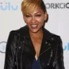 Meagan Good Black Biker Jacket