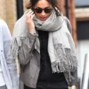 Meghan Duchess of Sussex Gray Biker Jacket