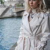 Mission Impossible Fallout Alanna Mitsopolis White Trench Coat