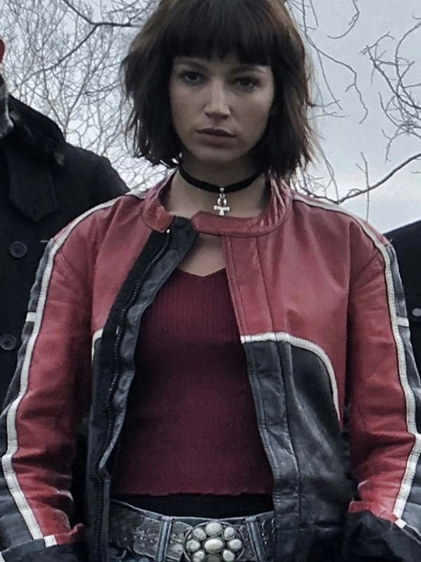 Money Heist Tokyo Red Biker Jacket