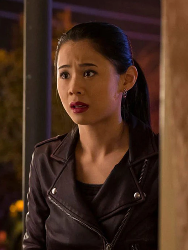 Nancy Drew George Fayne Black Leather Biker Jacket