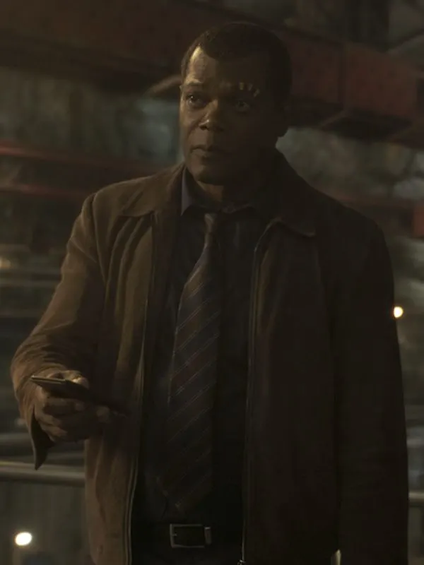 Nick Fury Suede Leather Jacket