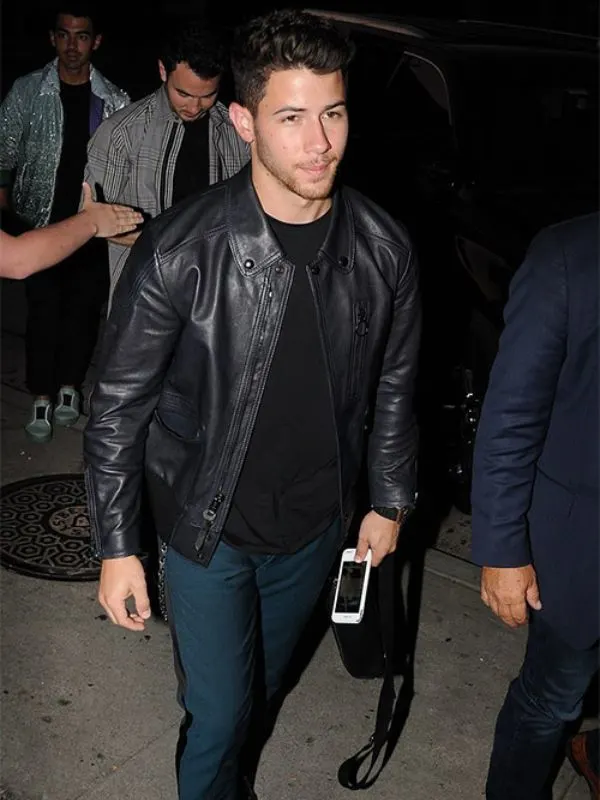 Nick Jonas Leather Jacket