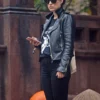 Olivia Wilde Black Biker Jacket