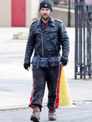 Paul Rudd Black Leather Biker Jacket