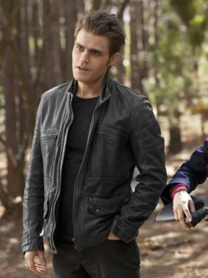 Paul Wesley Leather Jacket