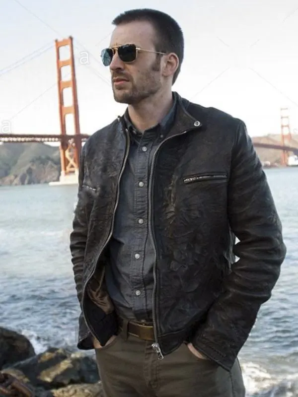 Playing it Cool Chris Evans Black Jacket