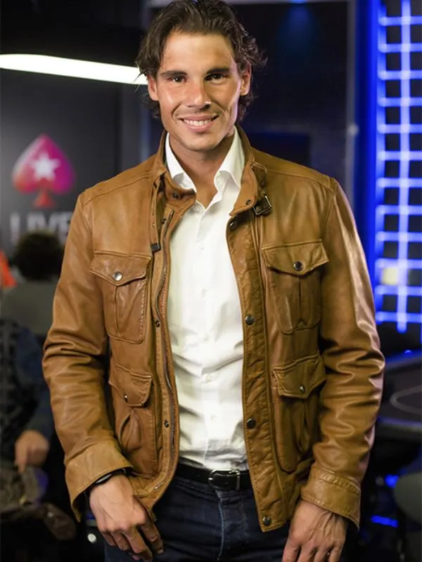 Rafael Nadal Spanish Former Tennis Player Brown Jacket