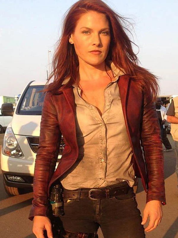 Resident Evil The Final Chapter Ali Maroon Leather Jacket