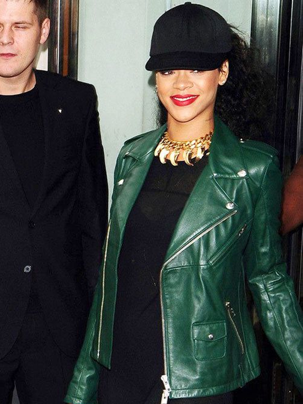 Rihanna Green Jacket