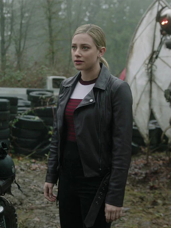 Riverdale Lili Reinhart Black Leather Jacket