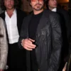 Robert Downey Jr Black Leather Blazer Jacket