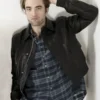 Robert Pattinson Black Leather Jacket