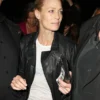 Robin Wright Leather Black Biker Jacket