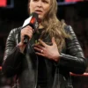 Ronda Rousey Black Leather Jacket