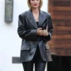 Rosie Huntington-Whiteley Black Coat