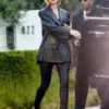 Rosie Huntington-Whiteley Leather Coat