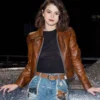 Selena Gomez Brown Jacket