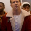 Spirited Ryan Reynolds Maroon Leather Jacket
