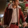 Spirited Ryan Reynolds Maroon Leather Jacket