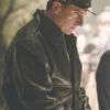 Steve Carell Black Leather Bomber Jacket