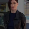 Supergirl Alex Danvers Black Leather Biker Jacket