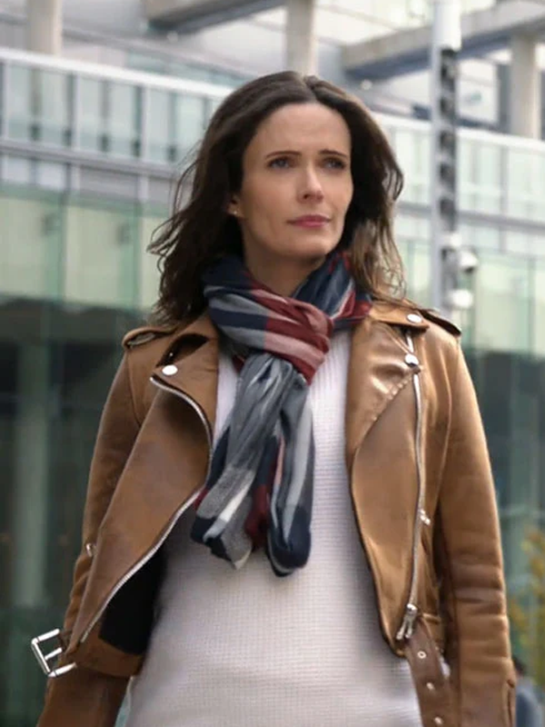 Superman Lois Bitsie Tulloch Brown Jacket