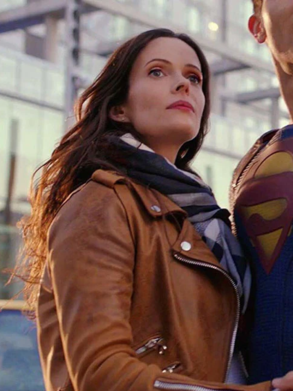 Superman & Lois Bitsie Tulloch Brown Leather Jacket