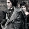 Sweeney Todd The Demon Barber of Fleet Street Johnny Depp Black Leather Coat