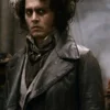 Sweeney Todd The Demon Barber of Fleet Street Johnny Depp Leather Black Coat