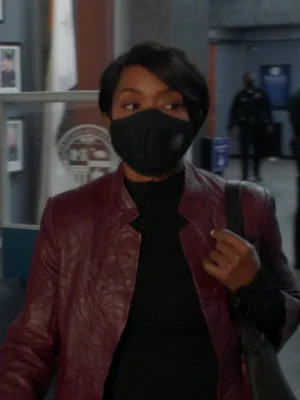 TV Series 9-1-1 Athena Grant Maroon Jacket