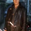 Taken 2 Bryan Mills Leather Trench Coat