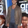 Taylor Lautner Distressed Brown Leather Jacket