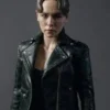 Terminator Genisys Sarah Connor Black Biker Jacket