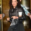 Tessa Thompson Black Biker Jacket