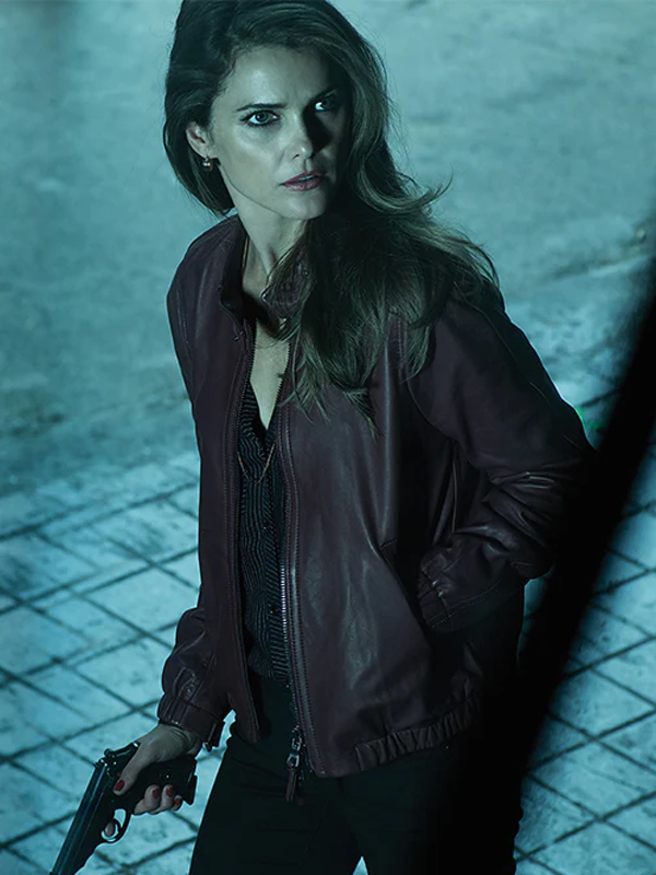 The Americans Elizabeth Jennings Leather Jacket