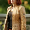 The Avengers Natasha Romanoff Brown Jacket
