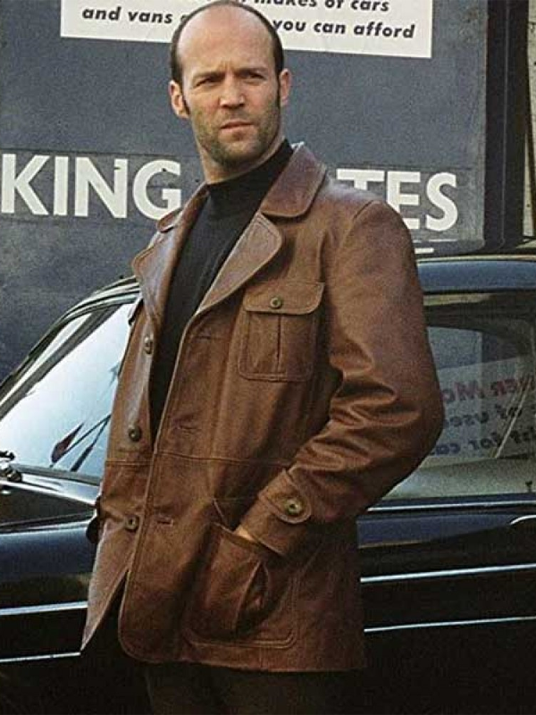 The Bank Job Terry Leather Brown Coat
