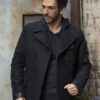 The Blacklist Amir Arison Black Peacoat