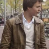 The Fault In Our Stars Ansel Elgort Brown Jacket