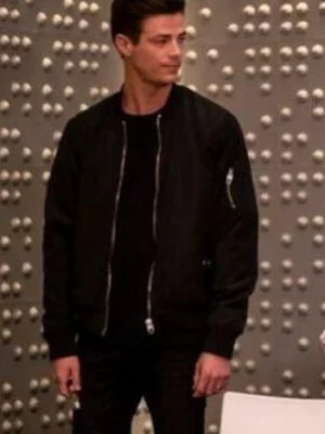 The Flash Barry Allen Grant Gustin Black Jacket