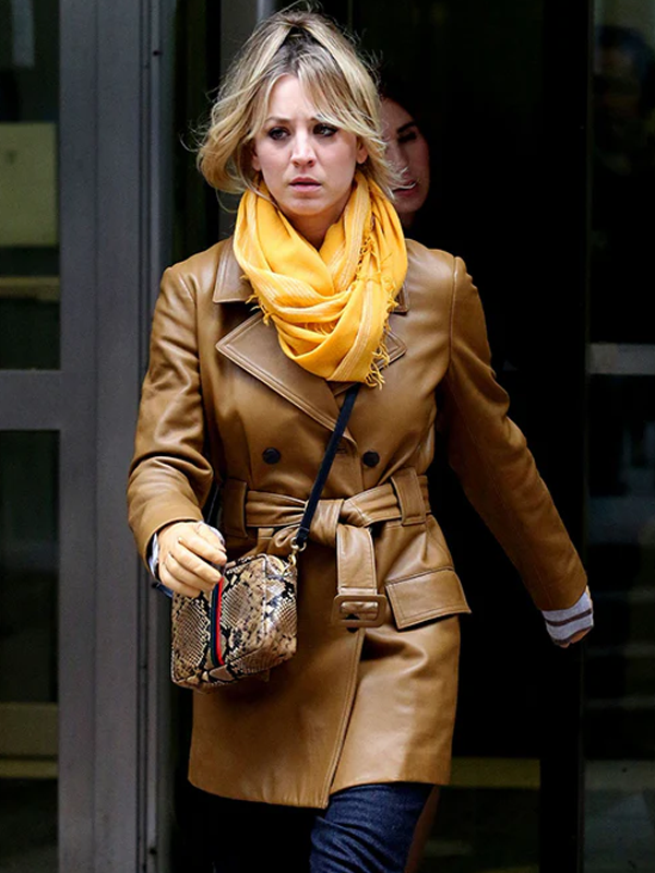 The Flight Attendant Cassandra Bowden Brown Peacoat