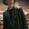 The Queens Gambit Benny Watts Leather Coat