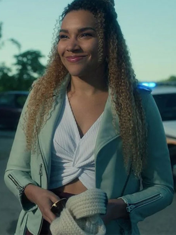 The Umbrella Academy Allison Hargreeves White Biker Jacket