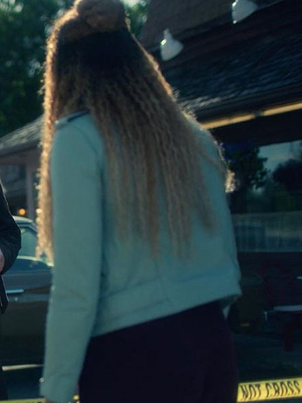 The Umbrella Academy Allison Hargreeves White Leather Biker Jacket