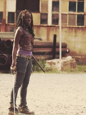 The Walking Dead Michonne Brown Vest