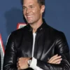 Tom Brady Black Leather Jacket
