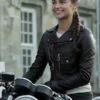 Tomb Raider Lara Croft Black Leather Jacket