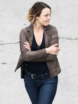True Detective Ani Bezzerides Brown Biker Jacket