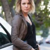 True Detective Ani Bezzerides Brown Leather Biker Jacket